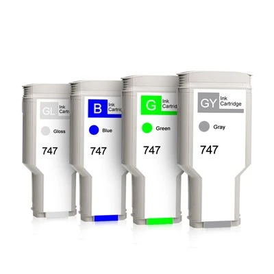 747 Premium kompatible farbige wiederaufbereitete Tintenpatrone für HP747 für HP DesignJet Z9 Drucker
